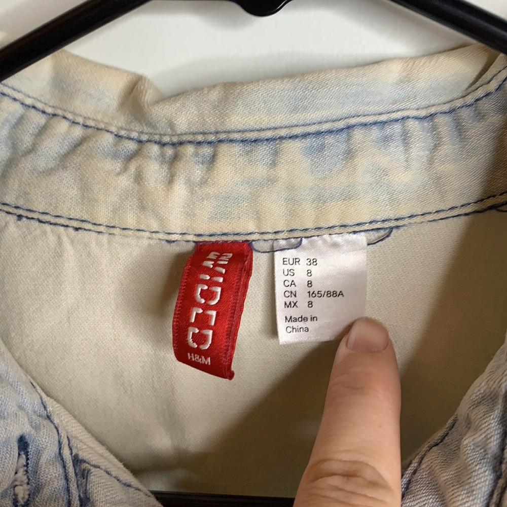 Distressed button up - Picture 4 of 5